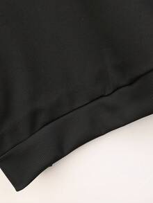 Linhara 女士豹纹圣诞树印花卫衣 - 长袖圆领套头衫，饰有金色亮片，四季皆宜的休闲卫衣（可机洗），适合节日派对、圣诞节装扮和日常休闲穿着 - 黑色 - 查看 6