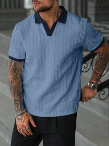 Manfinity CasualCool Áo thun polo thường ngày họa tiết tương phản dành cho nam Áo thun polo nam mùa hè Áo thun polo đan tay ngắn màu xanh Áo thun polo thường ngày dành cho nam Giải trí hàng ngày, Chuyến đi cuối tuần, Hoạt động ngoài trời, Chuyến thám hiểm du lịch, Môi trường làm việc thoải mái hoặc Những dịp bán trang trọng, Quà tặng bạn trai/chồng, Quà kỷ niệm Áo thun polo màu xanh Giáng sinh Áo thun polo dệt kim họa tiết màu xanh Áo thun polo dệt kim nam Áo thun polo màu xanh nhạt dành cho nam Giáng sinh - Màu xanh lam - Xem 3