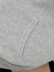 Resyla 时尚百搭的蝴蝶结设计卫衣，适合外穿，甜美时尚，是摄影、露营、秋季、冬季、返校季的理想之选，女士长袖卫衣，休闲百搭，也适合教师、毕业典礼等场合。 - 灰色 - 查看 6