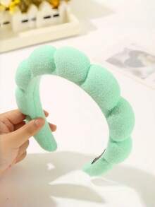 Sponge Headband Wristband Yoga Running Workout Moisture Wicking Sweat Absorbent Non-Slip Stylish Hair Accessories Fitness Gym Cleaning Fashion Essential