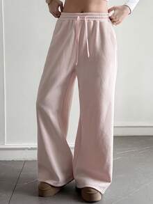 Livesso Women's Solid Color Casual Pants