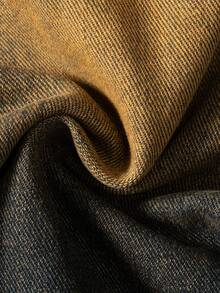 Manfinity Denimwave Men's Loose Fit Contrast Color Wide Leg Jeans Loose Wide Leg Vintage Washed COUPLE Blue Street Distressed Jeans For Y2K Japanese Pants Baggy Jeans Streetwear - Yellow - View 5