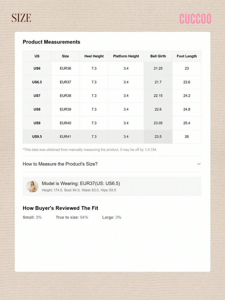 CUCCOO BASICS Apricot Thick Sole High Heel Sandals, Fashionable For Commuting, Shopping, Dating, And Parties For Christmas Spring Shoes Summer Shoes