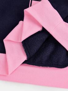 Girlism 少女休闲学院风街头字母数字印花圆领卫衣搭配高腰阔腿直筒针织裤套装，灰色返校穿搭套装，灰色女童运动裤套装 - 彩色 - 查看 16