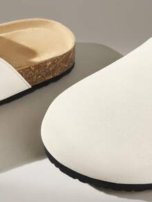 Solecia Women's Casual Buckle Design Slip-On Mules - Apricot - View 6