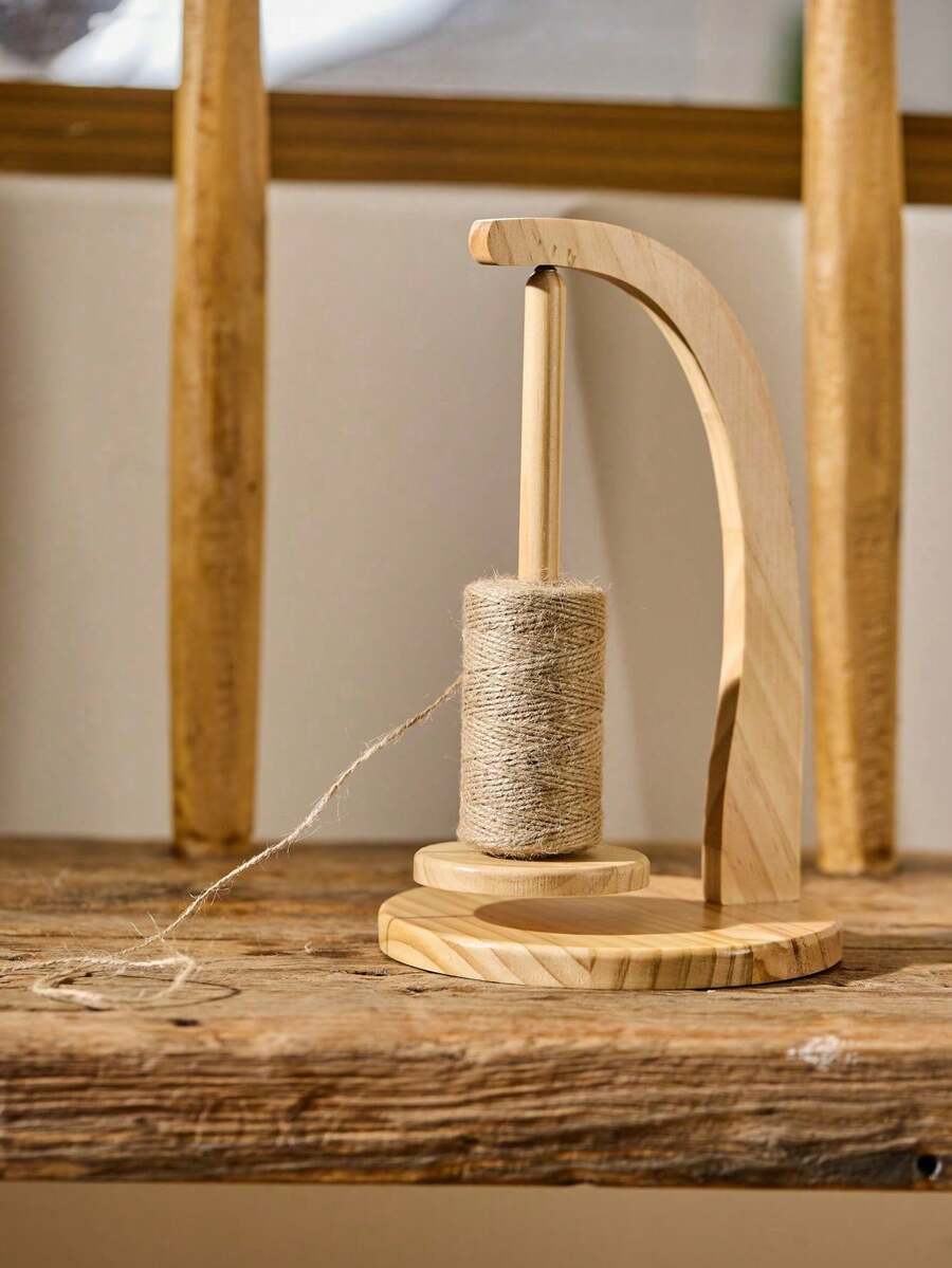 Cirelle 1 pezzo Avvolgitore manuale classico in legno per filati, porta-filato in lana, scaffale di stoccaggio per filato di cashmere, strumento di rotazione per l'avvolgimento dei filati, accessorio perfetto per il fai-da-te, il ricamo e l'uncinetto