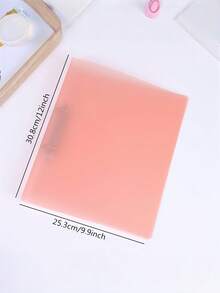1PC A4 Size Clear PP File Folder 4 Ring D Ring Binder 2 Hole Punched Waterproof Document Organizer For School College Office Work Business Report Thesis Project Planning Meeting Supplies Stationery Organization - 彩色 - 查看 5