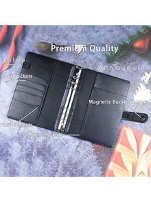 1Set Premium Multi-Functional A5 Photo Card Binder, Sleek Album Design, Compact And Durable Organizer, PU Leather Binder Notebook Cover Loose-Leaf Organizer For Daily Planning And Note-Taking, Office Supplies,Back To School,School Supplies - Multicolor - View 9