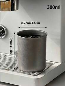 1 件复古不锈钢杯，工业风格水杯，果汁或冰饮料杯，哑光不锈钢咖啡杯 - 銀色 - 查看 5