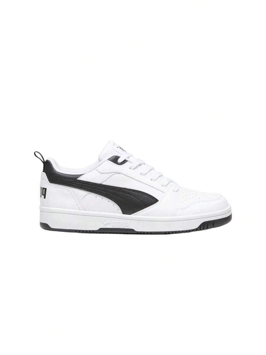 Puma Rebound V6 Low - White Black Black - View 1