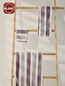 1/2/8/12件套超大浴巾套装，奢华柔软条纹图案超大浴巾，超强吸水速干，适合日常使用，淋浴巾，超柔软浴巾，适用于家庭浴室，理想的浴室用品。尺寸约为27.56 * 55.12英寸，面巾 - 彩色 - 查看 5