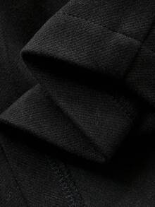 DAZY Chân váy tối giản màu trơn đơn giản dành cho nữ - màu đen - Xem 8