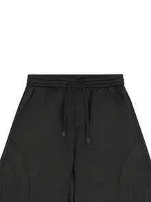 PAVTROS Herren Lässig Jogginghose mit Kordelzug Taille, Taschen und weitem Bein, locker, grafisch, Freunde, alternativ, Streetwear, für Herren, Jogging - Schwarz - Übersicht 8