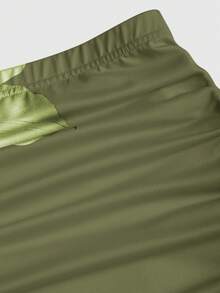 Sweetra 2件套女士优雅派对纯色美人鱼裙和花卉印花裙套装 - 彩色 - 查看 5