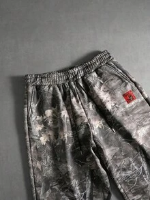 PAVTROS Men's Casual Fashion Street Full Print Zip-Up Drawstring Hooded Sweatshirt And Wide-Leg Sweatpants Set, Spring/Autumn Men 2 Piece Set Camo 2 Piece Set Men - Multicolor - View 9