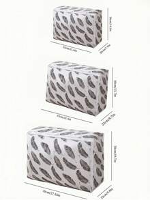 Large Printed Storage Bags For Clothes, Blankets, Shoes Waterproof, Moisture-Proof Organizer For Jeans,Dresses, Pants, Seasonal Decor Home, Bedroom, Travel Storage Solutions Foldable, Durable - Wings of the Feather - View 6