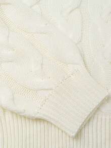 Franclia Women's Casual Cable Pattern Crew Neck Long Sleeve Sweater, Autumn/Winter