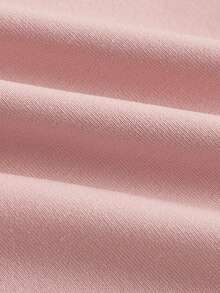 Tween Girls' Casual Contrast Foldover Waist Wide Leg Sweatpants, Spring/Summer Back To School Season - Pink - View 5