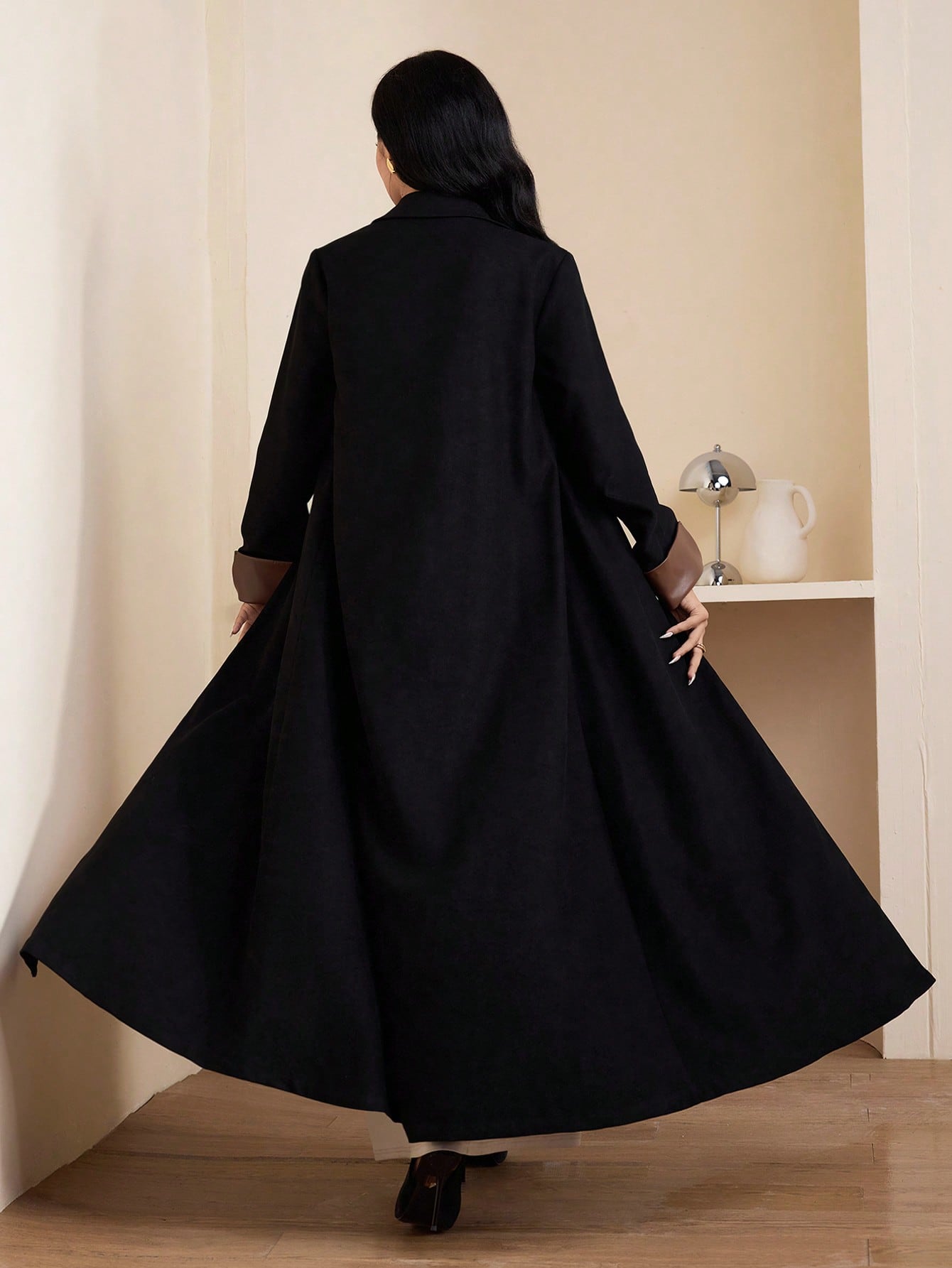 Al Najma عباءة نسائية كاجوال طويلة الأكمام بألوان...