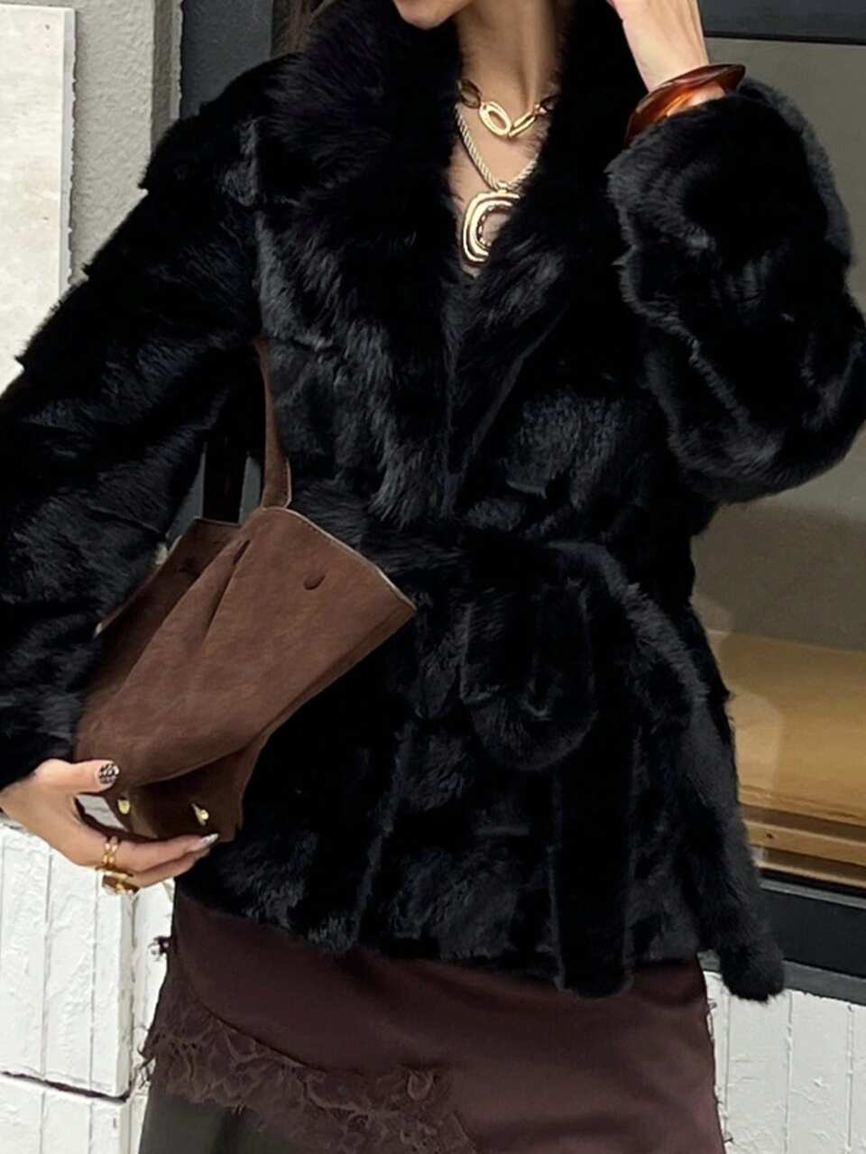 Women's Loose Faux Fur Coat, Mid-Length, New Autumn/Winter Design