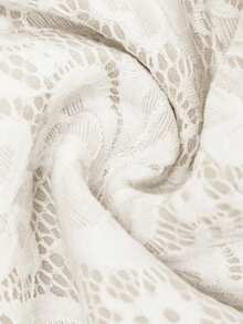 SHEIN Clasi 白色修身简约性感抹胸迷你裙，适合派对、休闲聚会 - 白色 - 查看 3