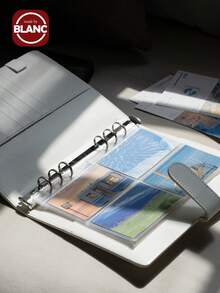 1Set Premium Multi-Functional A5 Photo Card Binder, Sleek Album Design, Compact And Durable Organizer, PU Leather Binder Notebook Cover Loose-Leaf Organizer For Daily Planning And Note-Taking, Office Supplies,Back To School,School Supplies - Multicolor - View 3
