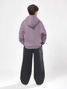 SUMWON Two Piece Hooded Sweatshirt Wide Leg Jogger Coordinated Set Casual Wear Tween Vacation - Multicolor - View 2