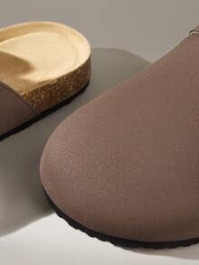 Solecia 女士休闲搭扣设计套脚穆勒鞋 - 咖啡棕 - 查看 6