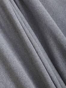 SHEIN Unity Quần lót giữ nhiệt lưng thấp phối ren chắp vá cho nữ, Thu/Đông - Xám - Xem 6