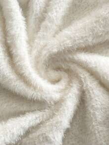 SHEIN Clasi Áo len nữ tay ren, thanh lịch cho các buổi tụ họp, tiệc tùng và Giáng sinh mùa thu đông dành cho nữ Áo len ren tay dài Giáng sinh dành cho nữ Áo ren dành cho nữ Áo thun ren năm mới mùa thu đông dành cho nữ - Màu be - Xem 9