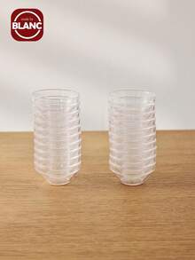 10 件透明塑料番茄酱辣椒酱碟蘸酱碗，适用于餐厅和厨房（非玻璃材质），学校用品 - 無色 - 查看 3