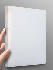 1PC A4 Size Clear PP File Folder 4 Ring D Ring Binder 2 Hole Punched Waterproof Document Organizer For School College Office Work Business Report Thesis Project Planning Meeting Supplies Stationery Organization - 彩色 - 查看 14