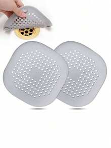 1/3/4Pcs Drain Cover With Suction Cup Pad, Kitchen Bathroom Sink Strainer Hair Filter Home Bathroom Decor Fall Decor Back To School - Multicolor - Ver 5