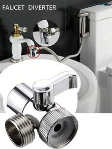 1PC  Shower Head Diverter Valve 3 Way Splitter Faucet Connector For Toilet Bidet And Bathroom Shower Accessories Installation