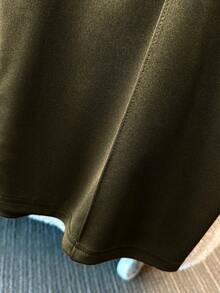 Franclia Women's Elegant Intellectual Long Sleeve Cardigan And Pants 2 Pieces Set, Autumn/Winter - Army Green - View 6