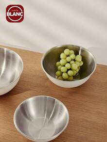 1pc Stainless Steel Salad Bowl School Supplies,Christmas Gift