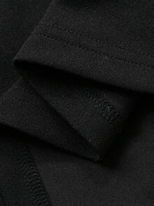 Dazy Plus Váy dự tiệc ren tương phản co giãn gợi cảm cỡ lớn dành cho nữ, màu đen - màu đen - Xem 8