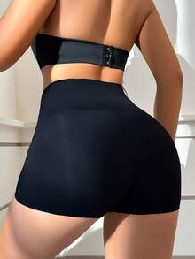 Ladies' Solid Color Shapewear Panties - Black - View 2
