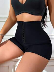 Ladies' Solid Color Shapewear Panties - Black - View 3