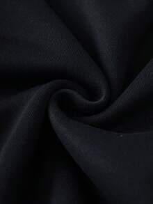 TOM & JERRY X SHEIN 小男孩卡通图案拼色圆领落肩长袖休闲卫衣 - 彩色 - 查看 3