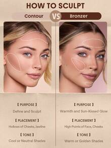 SHEGLAM Buttery Buff Contour & Bronzer Stick-Clay Brand Beauty Makeup Face Paint Cosmetic For Women Girls Perfect For Winter Spring Ideal For Y2K Fancy Fashion Suitable For Birthday Gift Party Ready Best Color - Clay - View 7