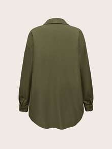 Modmama 两件套孕妇纯色无袖连体衣 - 軍綠色 - 查看 11