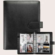 1Set Premium Multi-Functional A5 Photo Card Binder, Sleek Album Design, Compact And Durable Organizer, PU Leather Binder Notebook Cover Loose-Leaf Organizer For Daily Planning And Note-Taking, Office Supplies,Back To School,School Supplies - Multicolor - View 16