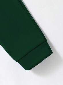 SHEIN 2pcs/Set Casual Commuter Versatile 3D Letter Print Long Sleeve Hoodie And Sweatpants For Teenage Girls