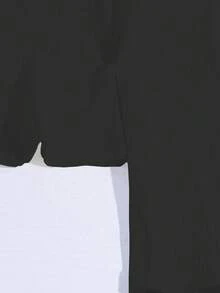 GlowEve Women's Fashion Business Casual Solid Color T-Shirt - Black - View 5