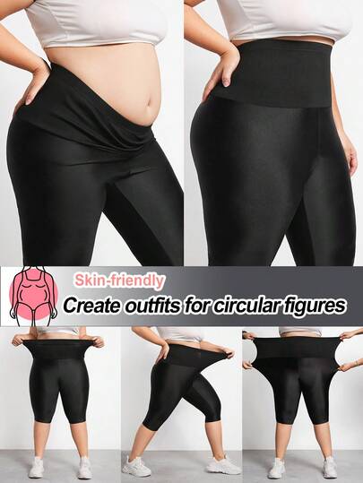 Enliva سروال شكل مرتفع الخصر للحجم الكبير، شكل الجسم الكامل، رافع الأرداف، تحكم في البطن والخصر والفخذين