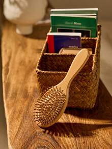 Cirelle Lược chải tóc bằng tre, lược massage da đầu chống tĩnh điện bằng gỗ tự nhiên, dụng cụ tạo kiểu tóc bằng đệm khí, dành cho cả nam và nữ, quà tặng Halloween, quà tặng Giáng sinh, lược, lược chải tóc, lược chải tóc, thợ cắt tóc, dụng cụ làm tóc, sản phẩm chăm sóc tóc, lược chải tóc Slick Back, lược, sản phẩm chăm sóc tóc xoăn, thiết bị làm tóc, Giáng sinh, làm tóc - Màu be - Xem 9