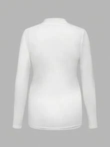 Modmama Pregnant Women's Solid Color Casual Long Sleeve T-Shirt - Grey - View 9