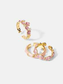 ROMWE Kawaii Anillo individual para mujer - Rosa - Ver 1