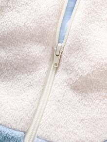 SHEIN 男婴可爱恐龙3D帽子连体衣，长袖连体衣，返校套装